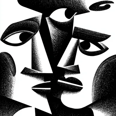 pasta extruder, minimalist black and white editorial illustration, bold flat silhouettes, high-contrast ink drawing, abs