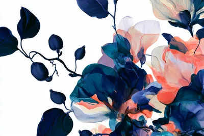 An imagined benevolent botanical specimen, elegant and adaptive, with the grace of a magnolia blossom, garden vine, and