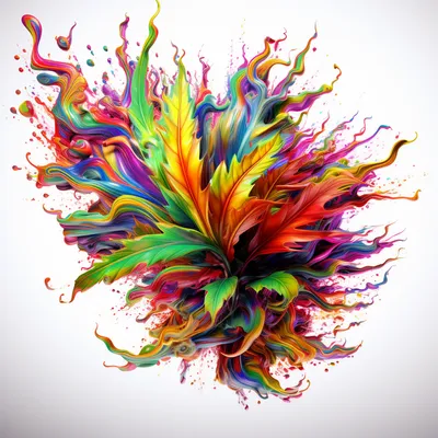 psychedelic cannabis, flying through white space --upbeta