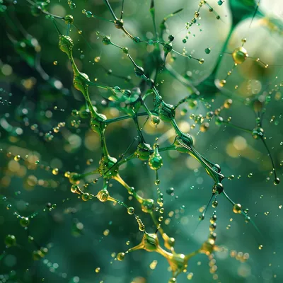 abstract colors, learning network, abstract, nodes, technology, green --s 250