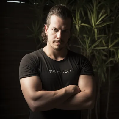 https://s.mj.run/PVmC_xiAbvc, professional wrestler, hyper masculine, photo realistic, portrait, 50mm lens, dramatic lig