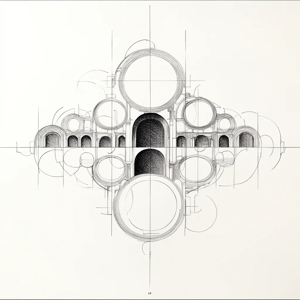 https://s.mj.run/HWS9Vh-5Tmk architecture drawing, elaborate, nebula, lines, simple shapes, complex
