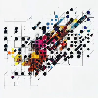 https://s.mj.run/Snx3dhHYUY0 data points, abstract, colorful