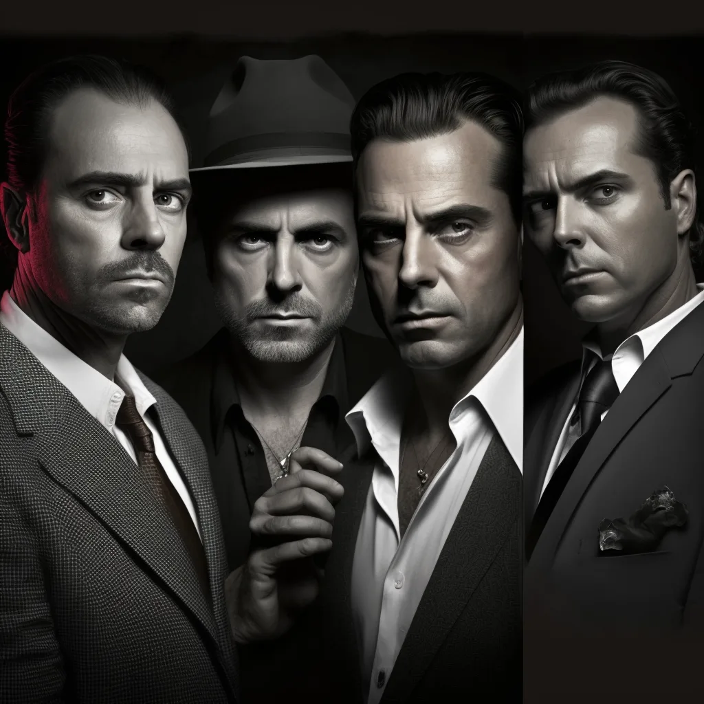 https://s.mj.run/l2CJsICbDTc mafia bosses, film noir, hyper realistic photograph, portrait, masculine, --v 4