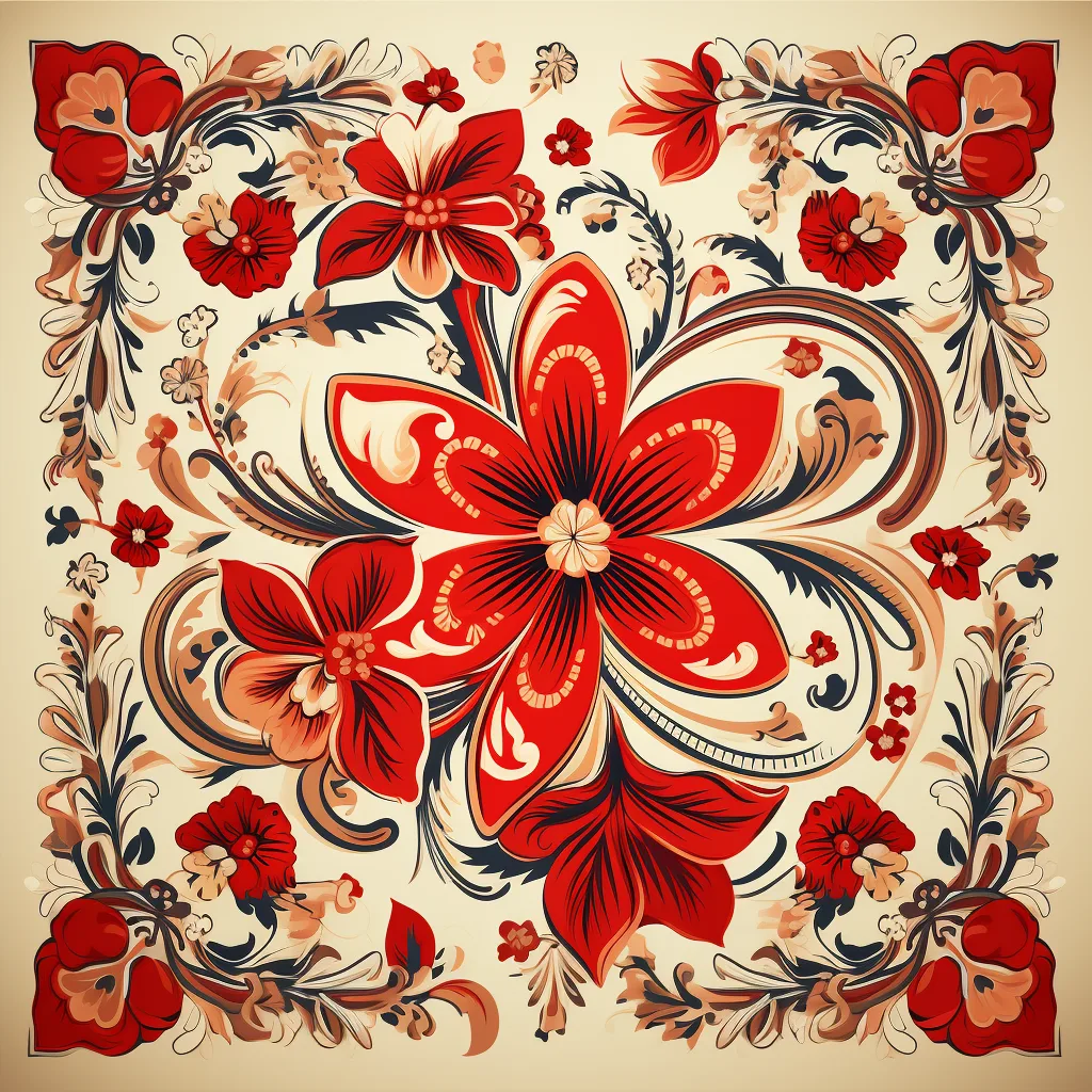 western paisley bandana pattern, Austin, Hollywood, rendered as a flat graphic --s 250