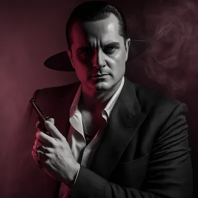 https://s.mj.run/4vK5mkcB_tw mafia boss, tommy gun, shooting, black and white photo, evil, --v 4