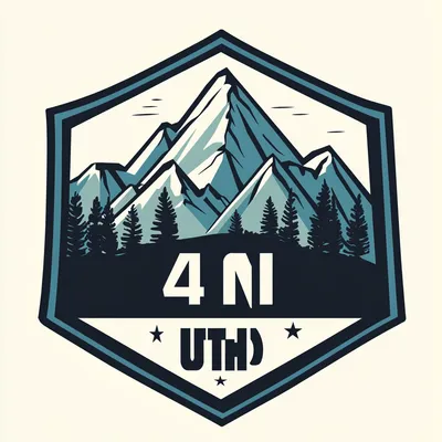 https://s.mj.run/ot_lGNv5NFQ Create a patch design featuring a stylized mountain illustration similar to the uploaded im