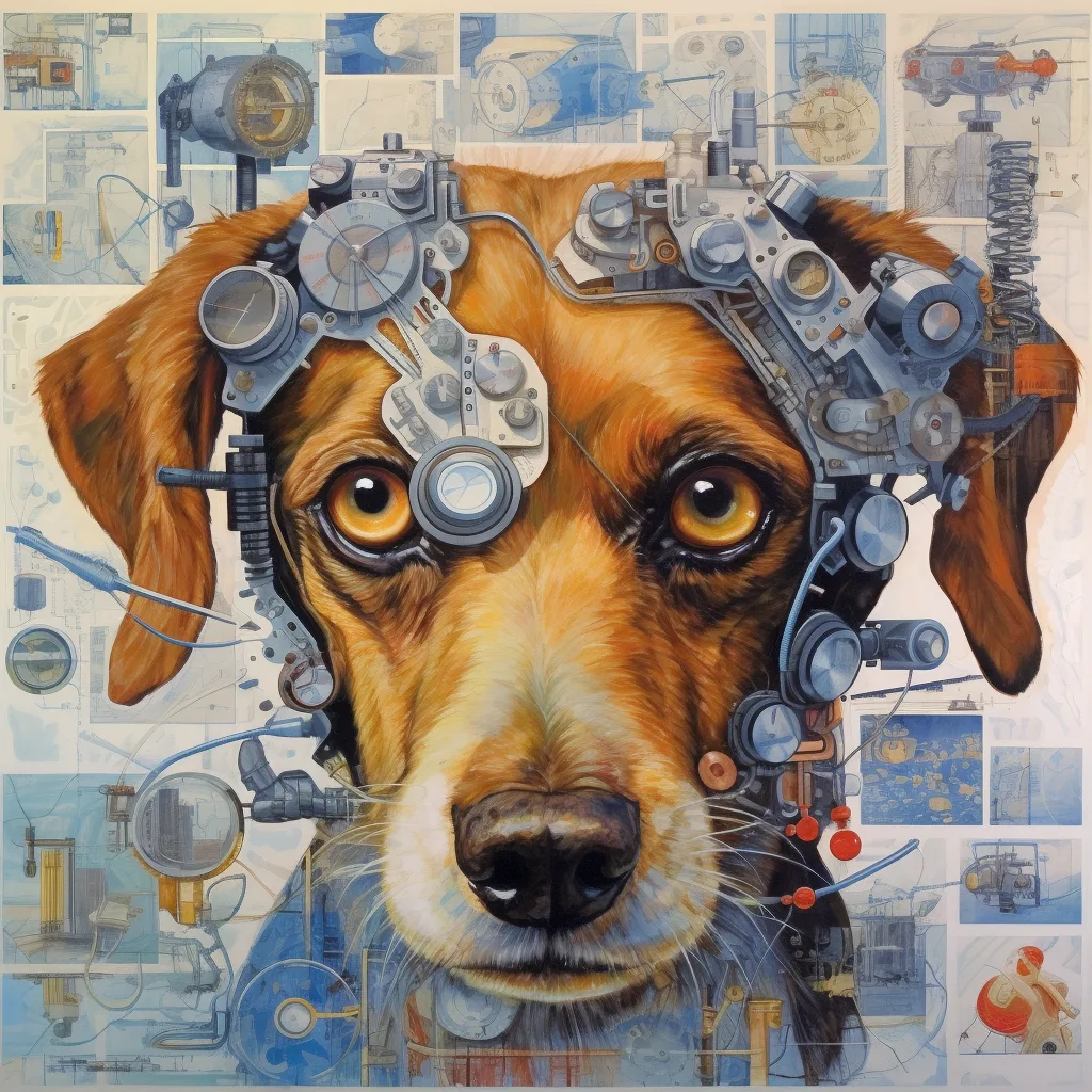 portrait of a dog that is detail-oriented, meticulous, collaborative, persistent, problem-solver, diligent, adaptable, f