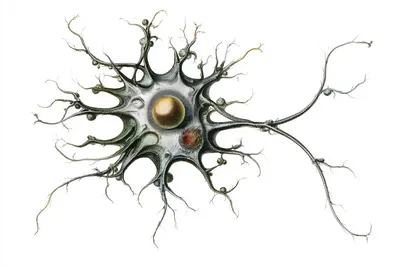 an abstract scientific specimen representing a better company: a strange elegant organism; it feels capable, adaptive, a
