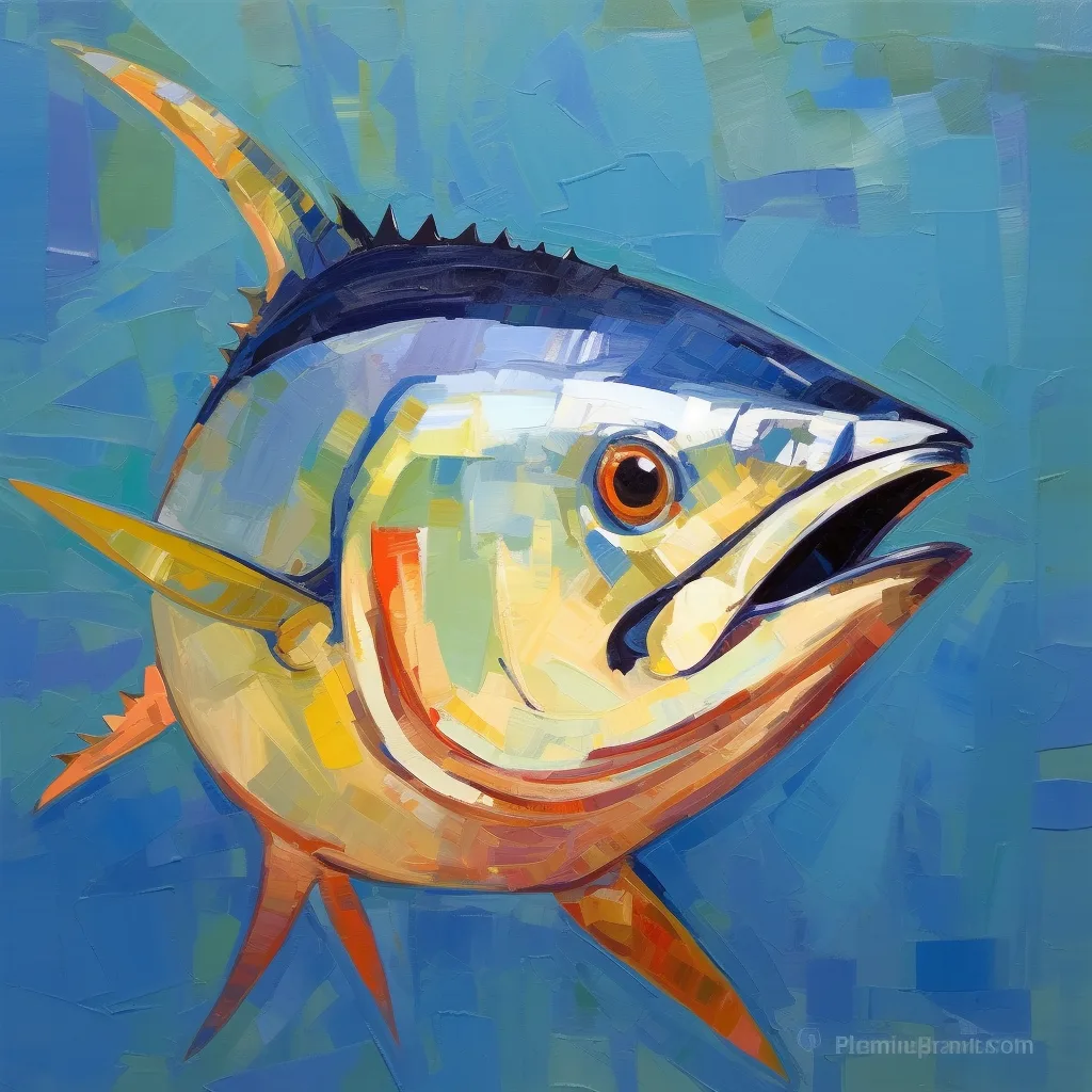 portrait of a tuna that is detail-oriented, meticulous, collaborative, persistent, problem-solver, diligent, adaptable,