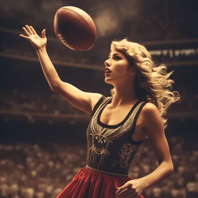 Taylor Swift throwing football --s 250