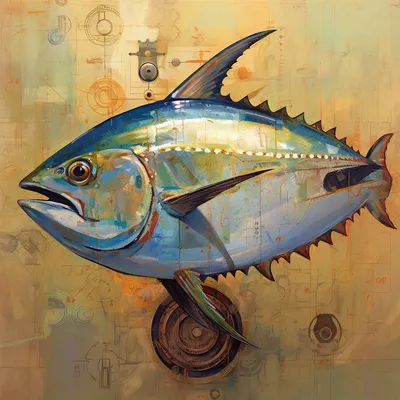 portrait of a tuna that is detail-oriented, meticulous, collaborative, persistent, problem-solver, diligent, adaptable,