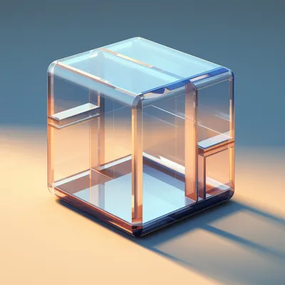 isometric, glass, box --upbeta
