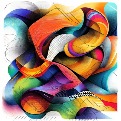 abstract, line art, colorful, Risk Management --s 250