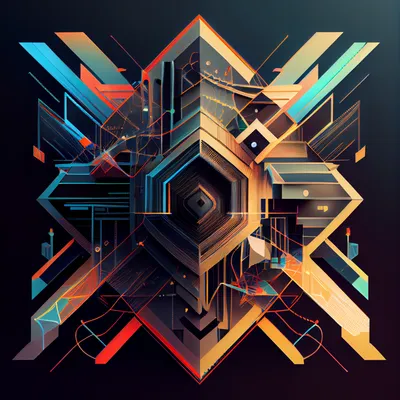 geometric digital futurism grid --upbeta