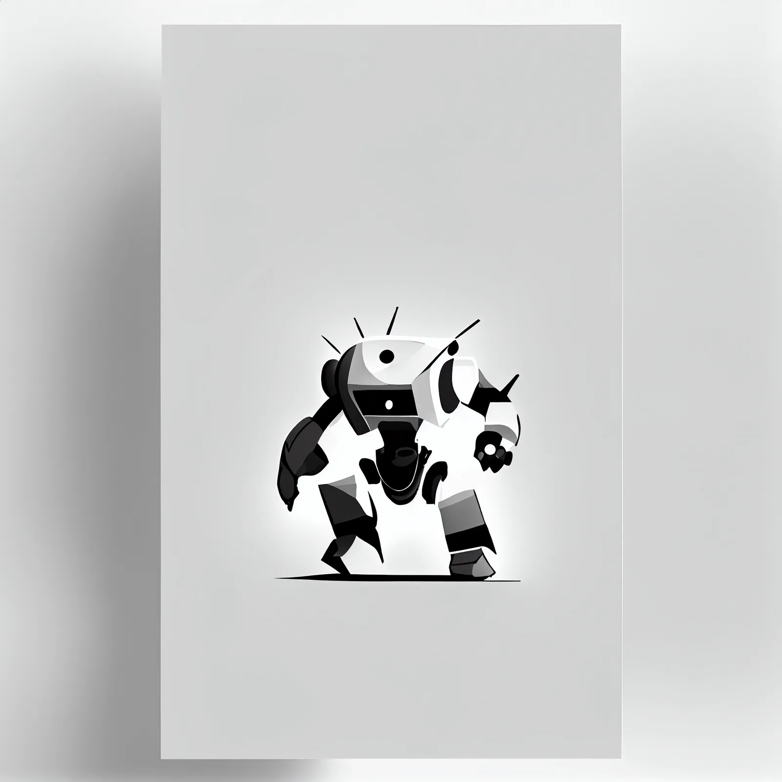 https://s.mj.run/LzxewtvfHBA black and white, simple shapes, robot, white background --upbeta