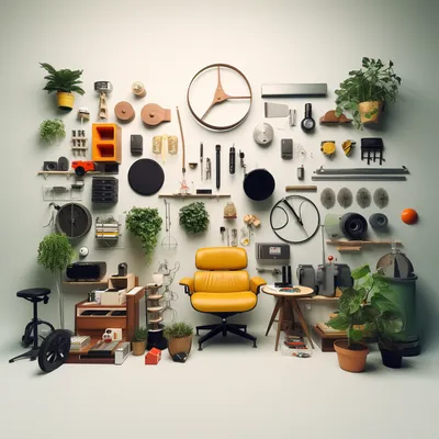 https://s.mj.run/nwX3OBll6YM, https://s.mj.run/-_OWVmdaIEc, knolling, garden, Eames --upbeta