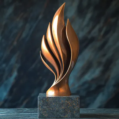 bronze metal award trophy