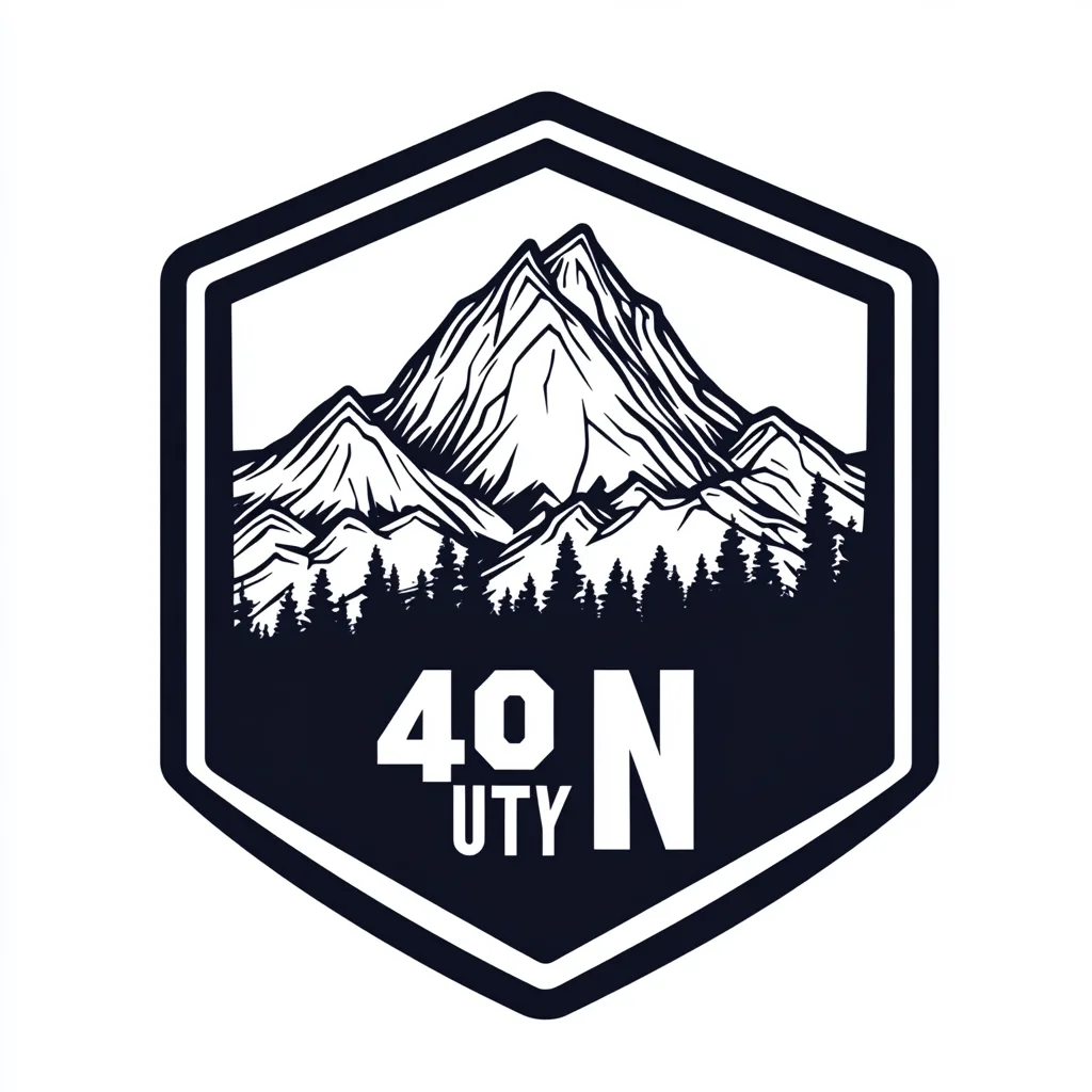 https://s.mj.run/ot_lGNv5NFQ simple shapes, Create a patch design featuring a stylized mountain illustration similar to