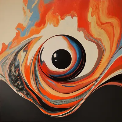 magic 8 ball, abstract, MC Esher style