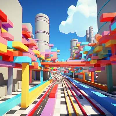 futurism, simple shapes, roblox economy, voxel --upbeta