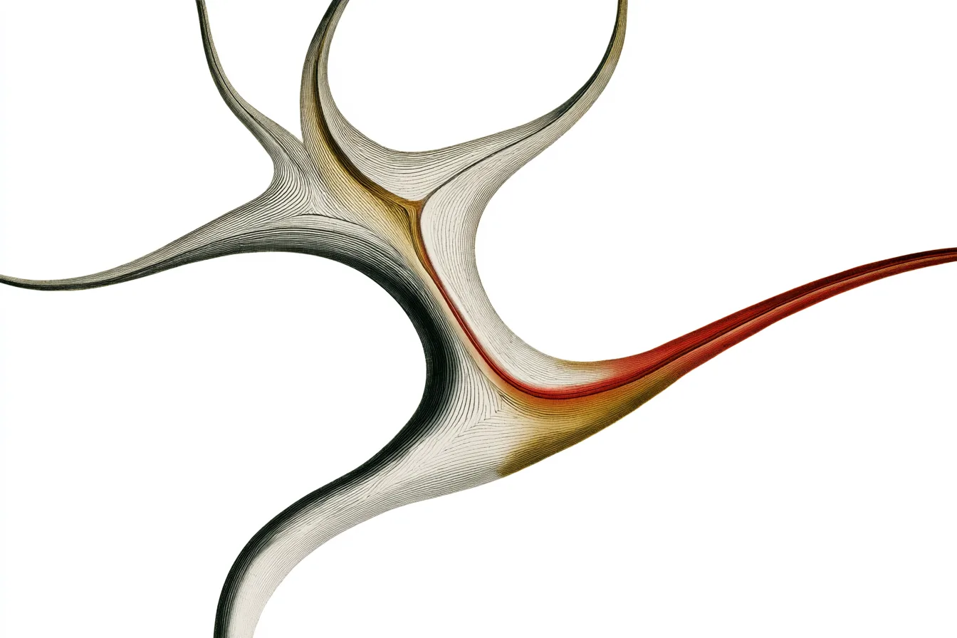 an abstract scientific specimen representing better choices: two graceful branching paths emerging from one precise cent