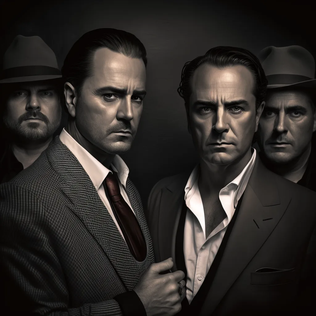 https://s.mj.run/l2CJsICbDTc mafia bosses, film noir, hyper realistic photograph, portrait, masculine, --v 4