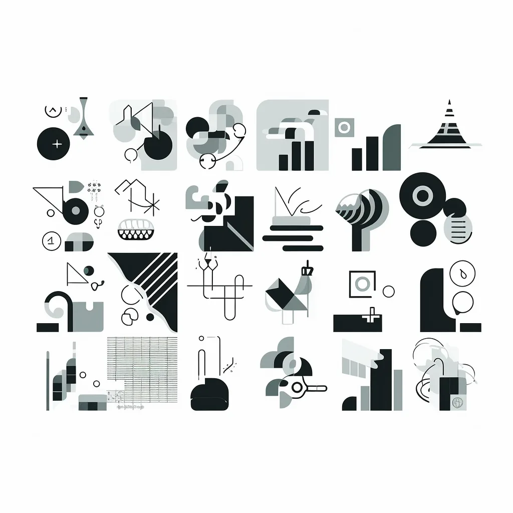 https://s.mj.run/a0aXq4otYVE, celebrating WASM, illustration, technology, simple shapes, black and white --upbeta