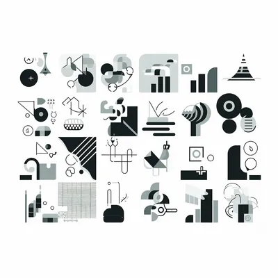 https://s.mj.run/a0aXq4otYVE, celebrating WASM, illustration, technology, simple shapes, black and white --upbeta