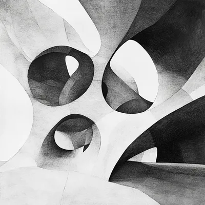 MC Esher style, isolated with object in the center, organic, abstract opportunity, Architecture drawing, black and white