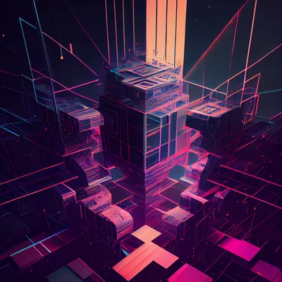 geometric digital futurism grid --upbeta