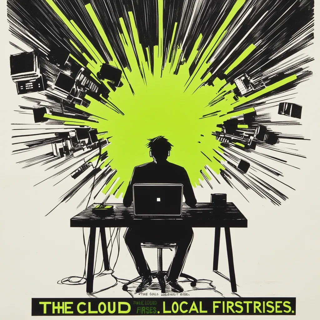 *A striking Russian Constructivist-style propaganda poster in black, white, and neon green (24FE86). At the center, a lo