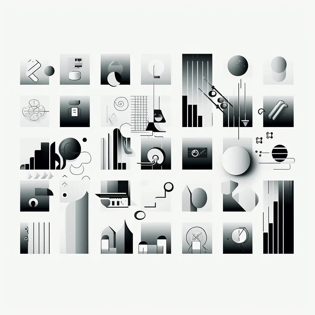 https://s.mj.run/a0aXq4otYVE, celebrating WASM, illustration, technology, simple shapes, black and white --upbeta