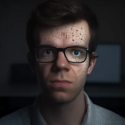 photo portrait of Mister Herp Derp, a computer programmer, hyper realistic, portrait lighting --upbeta --v 5