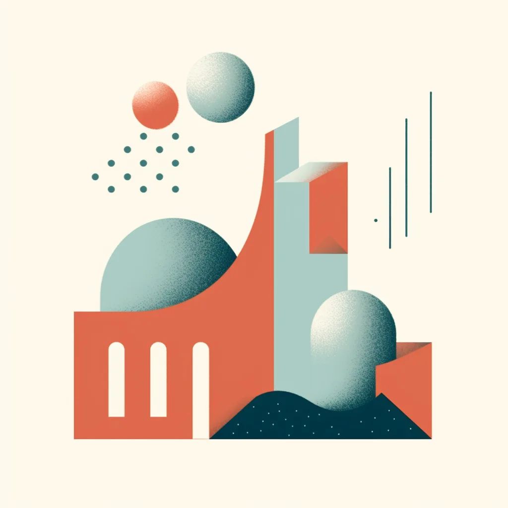 https://s.mj.run/fKSH_BsVmjU, new features, illustration, simple shapes --upbeta
