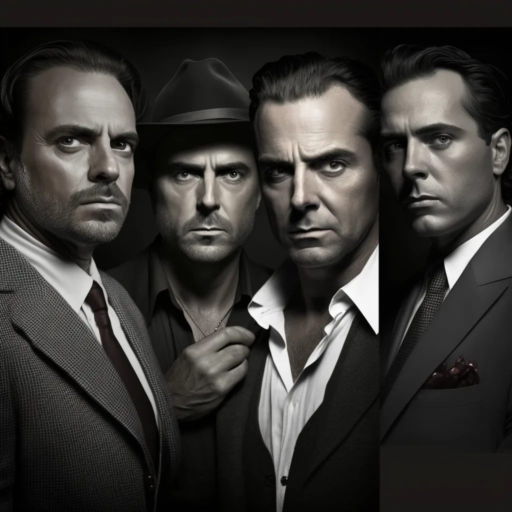 https://s.mj.run/l2CJsICbDTc mafia bosses, film noir, hyper realistic photograph, portrait, masculine, --v 4