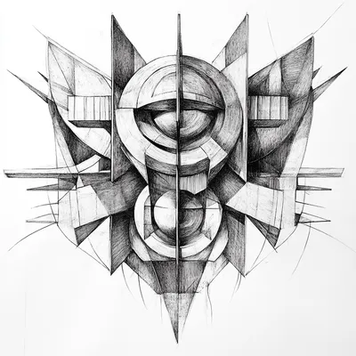 MC Esher style, isolated with object in the center, organic, abstract opportunity, Architecture drawing, black and white