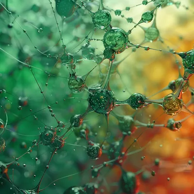 color gradients, learning network, abstract, nodes, technology, green --s 250 --v 6.0