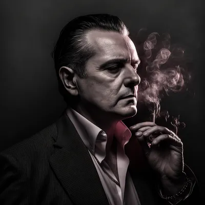 https://s.mj.run/4vK5mkcB_tw very old mafia boss, smoking, black and white photo, evil, --v 4