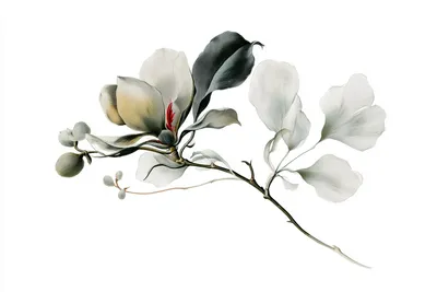 An imagined benevolent botanical specimen, an elegant adaptive flowering organism with the grace of a young magnolia, se