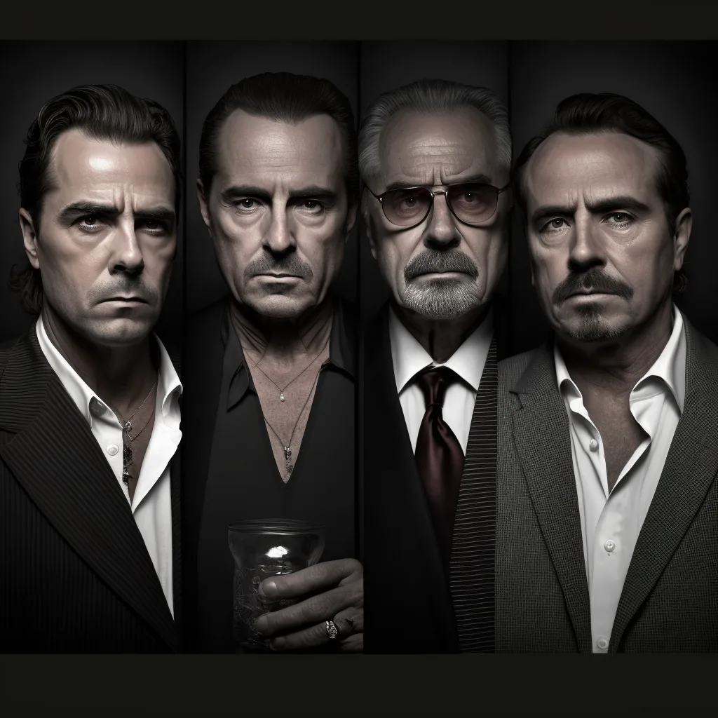 https://s.mj.run/l2CJsICbDTc geriatric mafia bosses, film noir, hyper realistic photograph, portrait, masculine, --v 4