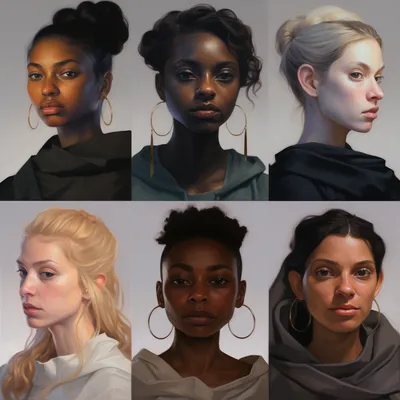 diverse portraits --s 50