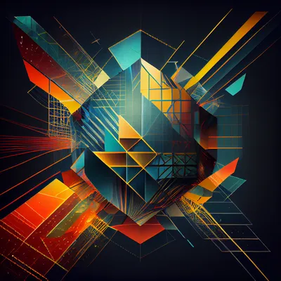 geometric digital futurism grid --upbeta