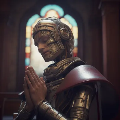praying to robot jesus --upbeta