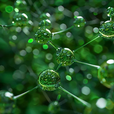 learning network, abstract, nodes, technology, green --s 250