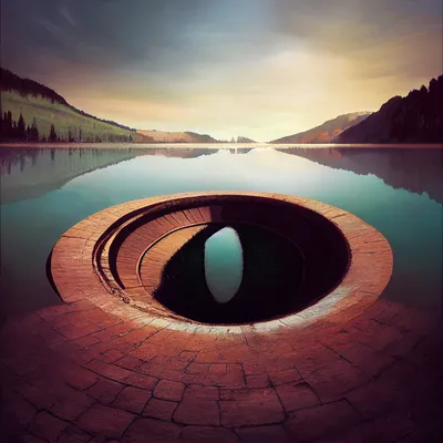 giant drain in a lake --upbeta --test --creative