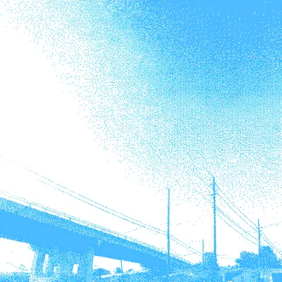 airy halftone gradients, dithering, abstract, light blue, white, infrastructure