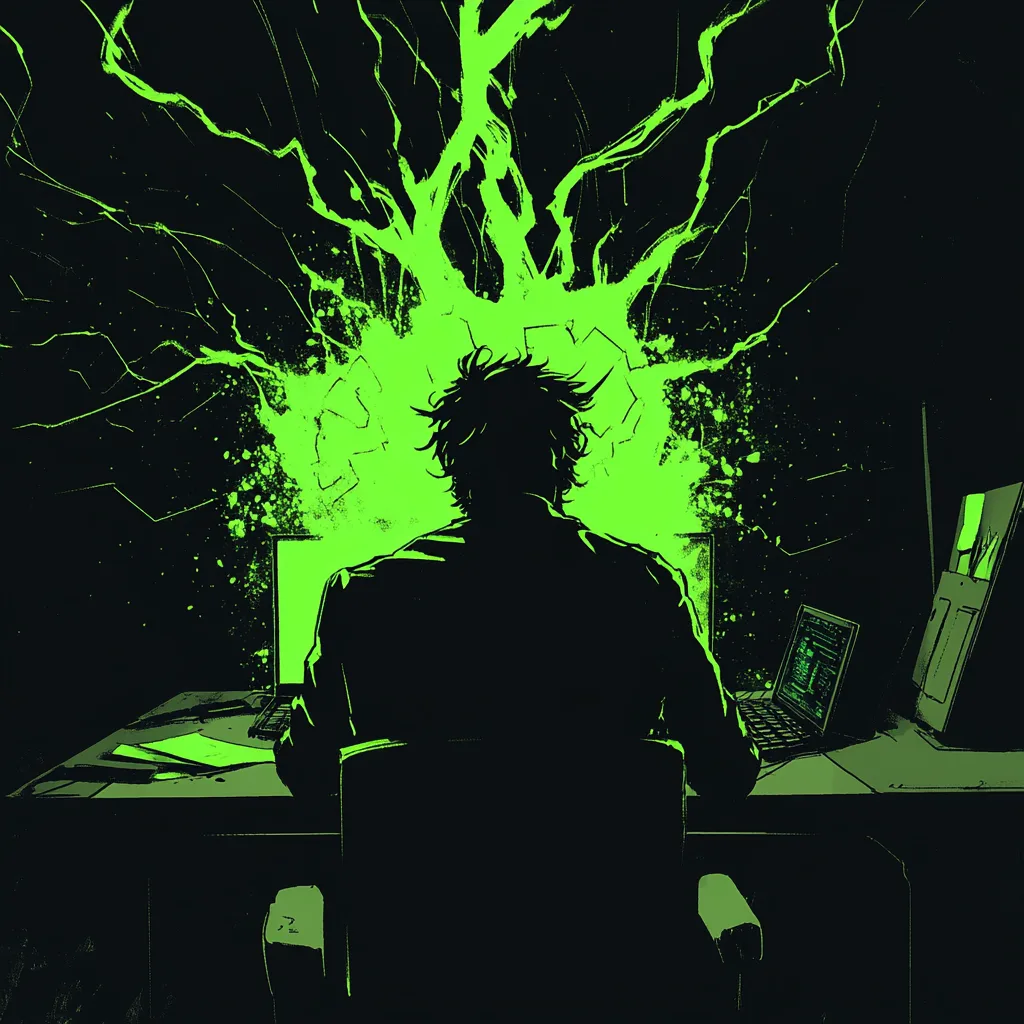 A striking, high-contrast comic book illustration in the bold, noir-inspired style of Frank Miller. A lone figure sits a