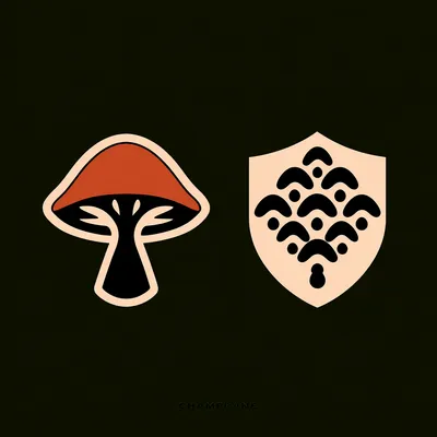 https://s.mj.run/FhuOFmlb1hc Champaigne logo, simple shapes