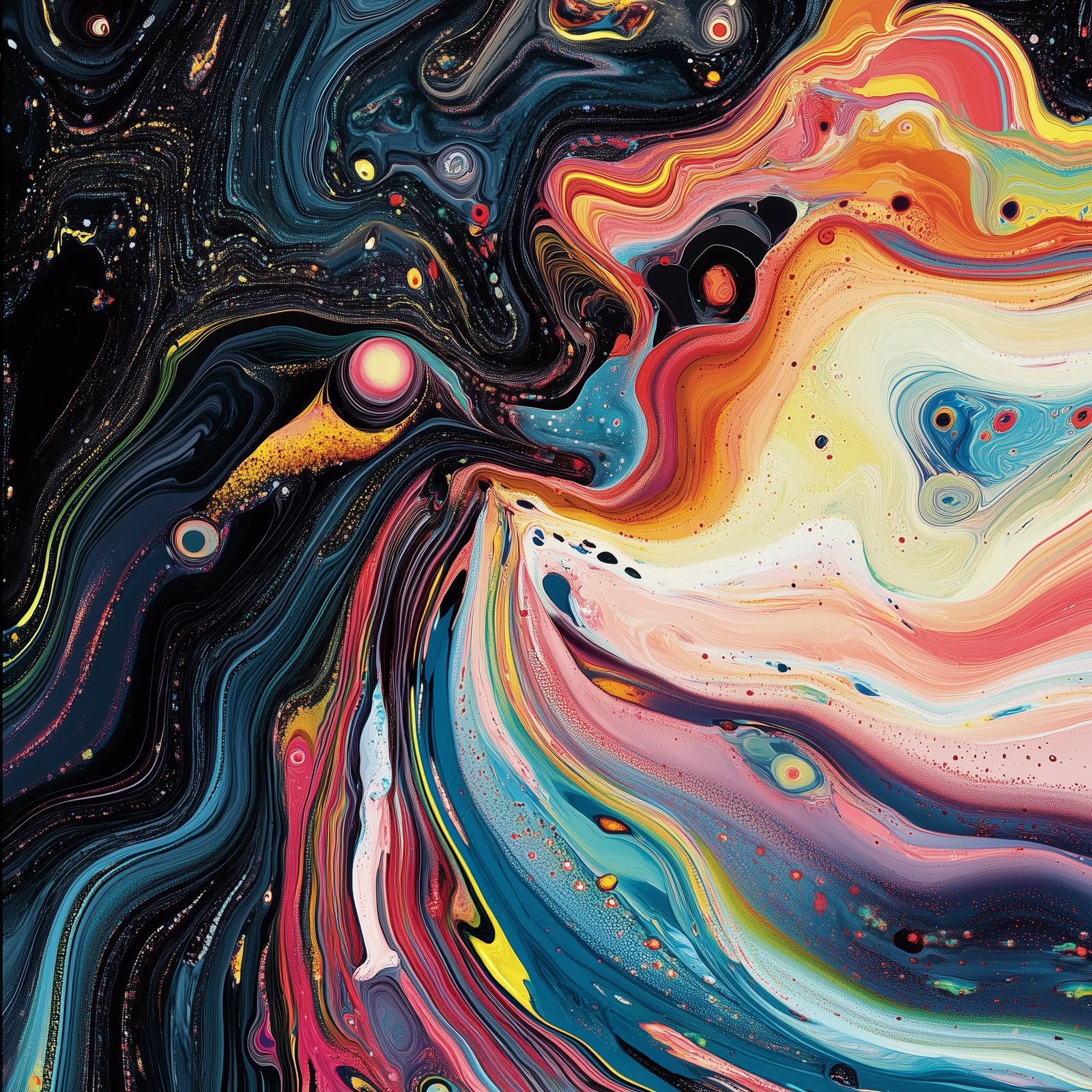abstract art, dense data patterns, colorful --v 6.1